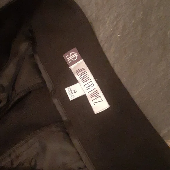 NWT Jennifer Lopez Black Wide Leg Dress Pants SIZE 10 Career - Picture 3 of 6